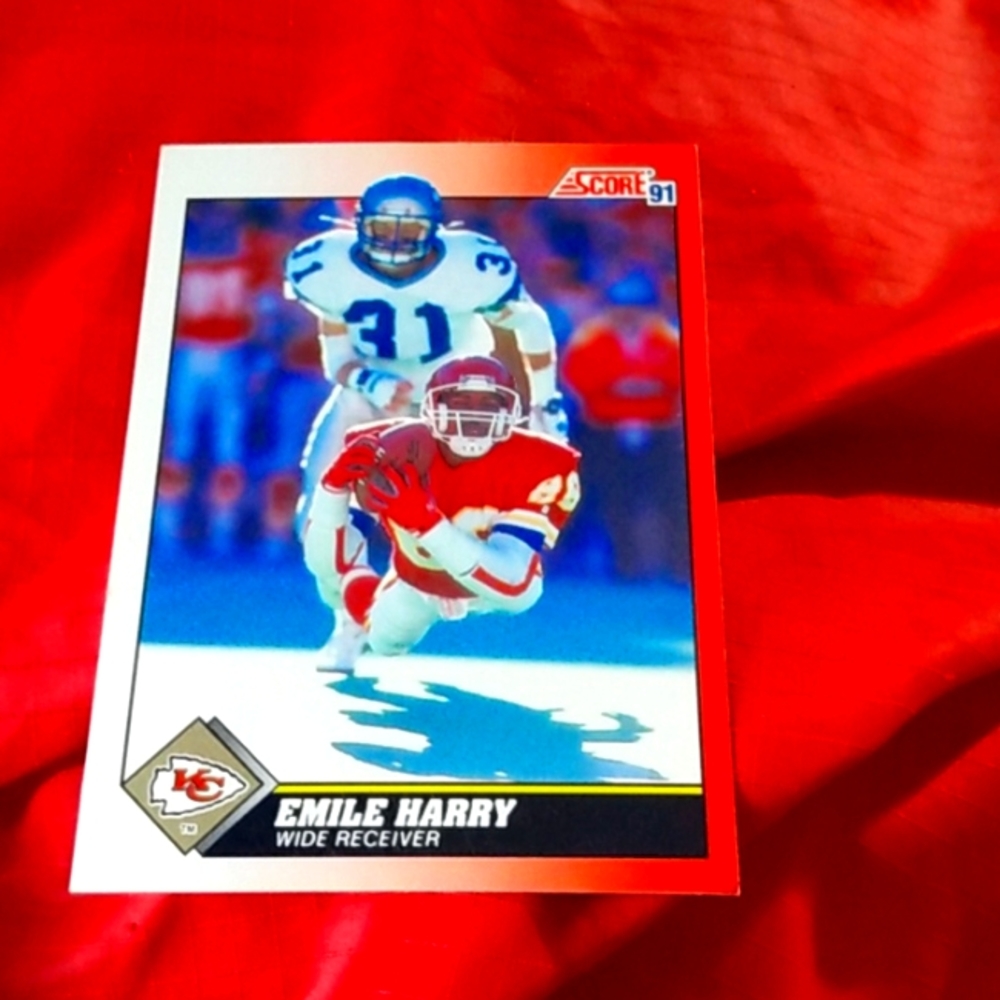 Emile Harry score 1991 Kansas City cheifs  card #120